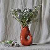 Vase pichet poisson gm terracotta L16,5 P11 H25,3cm