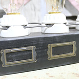 lampe douille porcelaine collection ampoule Edison à filament