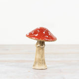 Ornement de champignon forestier de 11 cm