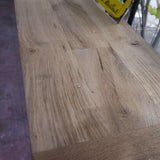 enfilade industrielle 12 compartiments atelier militaire plateau vieux chene massif