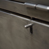 enfilade industrielle 9 compartiments atelier militaire plateau vieux chene massif