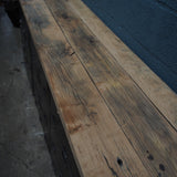 enfilade industrielle 9 compartiments atelier militaire plateau vieux chene massif