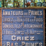 Sign of an old-fashioned, amateur premium shop