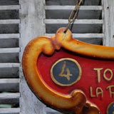 ancienne enseigne tarif de manege