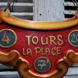 ancienne enseigne tarif de manege