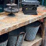 Établi ancien d’ébéniste en bois massif – établi d’atelier vintage – meuble de métier industriel