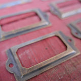 lot de 8 porte etiquette pour meuble metier stock vintage