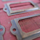 lot de 8 porte etiquette pour meuble metier stock vintage