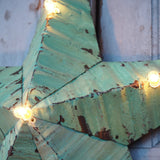 large green zinc Amish illuminated barn star 80