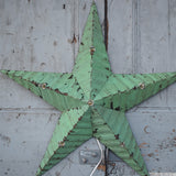 large green zinc Amish illuminated barn star 80