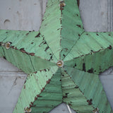 large green zinc Amish illuminated barn star 80