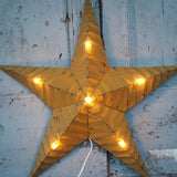 large green zinc Amish illuminated barn star 80