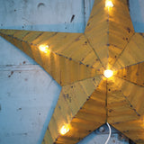 large green zinc Amish illuminated barn star 80