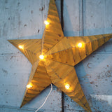 large green zinc Amish illuminated barn star 80