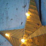 large green zinc Amish illuminated barn star 80