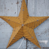 large green zinc Amish illuminated barn star 80