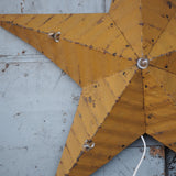 large green zinc Amish illuminated barn star 80