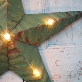 large green zinc Amish illuminated barn star 80