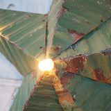 large green zinc Amish illuminated barn star 80