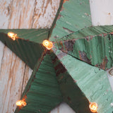 large green zinc Amish illuminated barn star 80