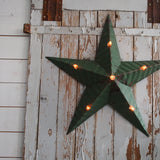 large green zinc Amish illuminated barn star 80