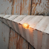 etoile de grange lumineuse Amish zinc blanche grand modele 80