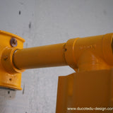 New York feu dont walk americain vintage USA jaune d'origine avec fixations murale