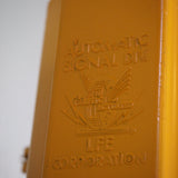 New York feu dont walk americain vintage USA jaune d'origine avec fixations murale