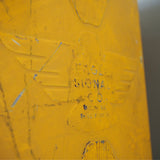 New York feu dont walk americain vintage USA jaune d'origine avec fixations murale