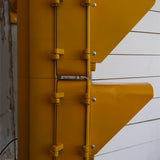 New York feu dont walk americain vintage USA jaune d'origine avec fixations murale