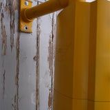 New York feu dont walk americain vintage USA jaune d'origine avec fixations murale