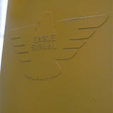 New York feu dont walk americain vintage USA jaune d'origine avec fixations murale
