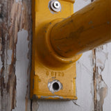 New York feu dont walk americain vintage USA jaune d'origine avec fixations murale