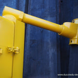 New York feu dont walk americain vintage USA jaune d'origine avec fixations murale