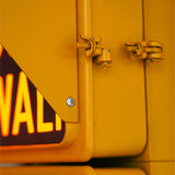 New York feu dont walk americain vintage USA jaune d'origine avec fixations murale