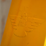 New York feu dont walk americain vintage USA jaune d'origine avec fixations murale