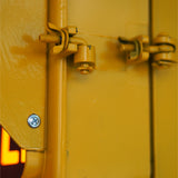 New York feu dont walk americain vintage USA jaune d'origine avec fixations murale