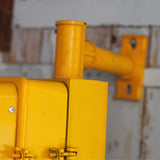 New York feu dont walk americain vintage USA jaune d'origine avec fixations murale