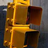 New York feu dont walk americain vintage USA jaune d'origine
