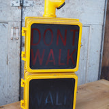 New York feu dont walk americain vintage USA jaune d'origine