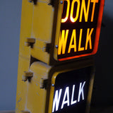 New York feu dont walk americain vintage USA jaune d'origine