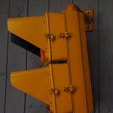 New York feu dont walk americain vintage USA jaune d'origine avec fixations murale
