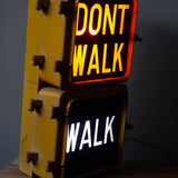 New York feu dont walk americain vintage USA jaune d'origine