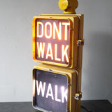 New York feu dont walk americain vintage USA jaune d'origine