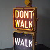 New York feu dont walk americain vintage USA jaune d'origine