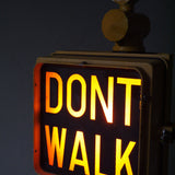 New York feu dont walk americain vintage USA jaune d'origine