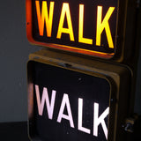 New York feu dont walk americain vintage USA jaune d'origine