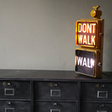 New York feu dont walk americain vintage USA jaune d'origine