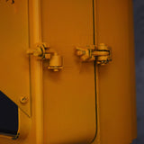 New York feu dont walk americain vintage USA jaune d'origine avec fixations murale