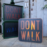 Plaque de feu don t walk americain vintage USA / dont walk